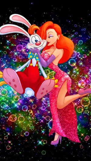 Jessica Rabbitand Roger Rabbit Cosmic Background Wallpaper