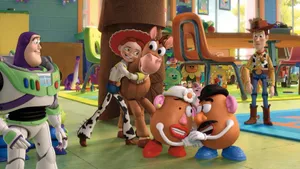 Jessie Hugging Bullseye Toy Story Wallpaper