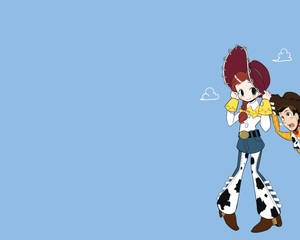 Jessie Toy Story Manga Style Art Wallpaper