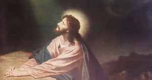 Jesus Praying In The Garden Of Gethsemane Wallpaper