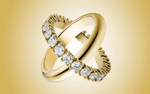 Jewelry Gold Rings With Diamonds Wallpaper