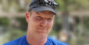 Jim Courier, Tennis Legend In Action Wallpaper