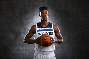 Jimmy Butler Wolves Dark Grey Wallpaper