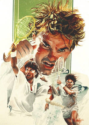 Jimmy Connors Fan Art Wallpaper