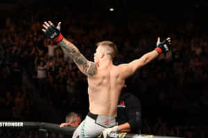 Jimmy Crute Cheering In The Ring Wallpaper