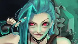 Jinx With Red Eyes Wallpaper