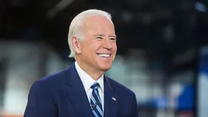 Joe Biden With His Signature Smile! Wallpaper