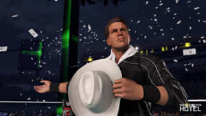 John Bradshaw Layfield In Action In Smackdown Video Game. Wallpaper