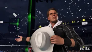 John Bradshaw Layfield In Action In Smackdown Video Game. Wallpaper