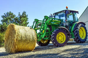 John Deere Bale Of Hay Wallpaper