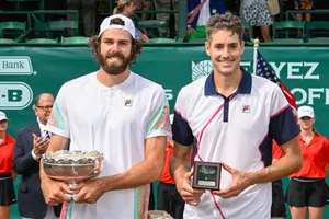 John Isner With Reilly Opelka Wallpaper