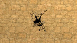 Johnny Bravo Brick Wall Wallpaper