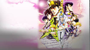 Johnny Joestar Pink Clouds Wallpaper