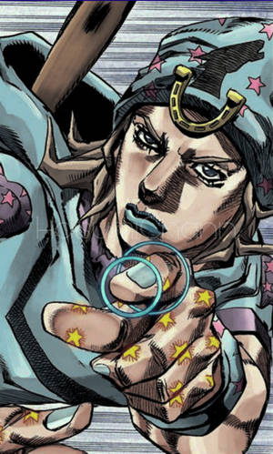 Johnny Joestar Pointing Wallpaper