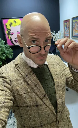 Johnny Sins In Tweed Suit Wallpaper