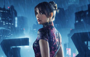 Joi In Rain Blade Runner 2049 4k Wallpaper