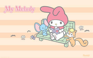 Join My Melody, Cinnamoroll, Keroppi, Badtz-maru, And Hangyodon For Fun And Frolic Wallpaper