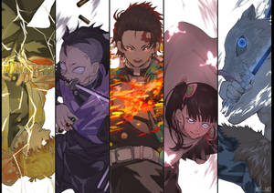 Join The Demon Slayer Corps Wallpaper
