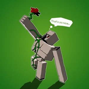 Join This Adorable Cube-guy On His Adventure! Wallpaper