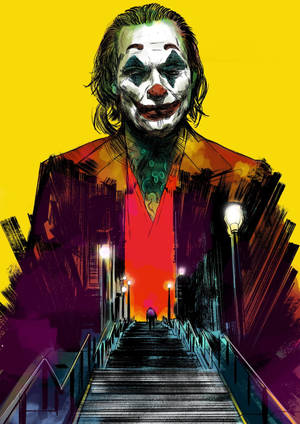 Joker 2019 Stairs Art Wallpaper