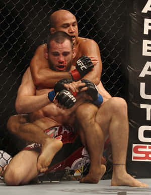 Jon Fitch Vs. George St-pierre Ufc 87: Seek And Destroy Wallpaper