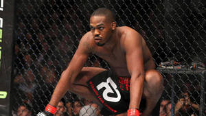 Jon Jones On The Ring Side Wallpaper