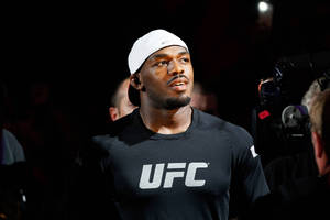 Jon Jones Wearing Ufc Shirt Wallpaper