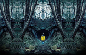 Jonas In The Woods Scene From The Dark Netflix Original Series Wallpaper