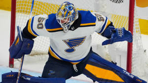 Jordan Binnington In Action Wallpaper