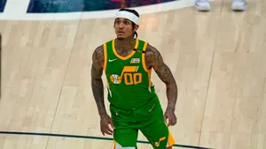 Jordan Clarkson Shocked Expression Wallpaper