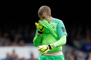 Jordan Pickford Wiping His Face Wallpaper