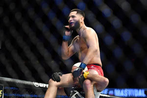 Jorge Masvidal On Shoulders Wallpaper