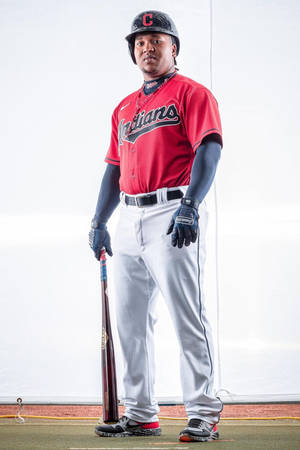 Jose Ramirez Baseball Portrait Wallpaper