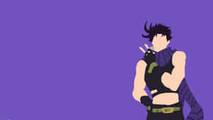 Joseph Joestar In Action During A Thrilling Battle Scene Wallpaper