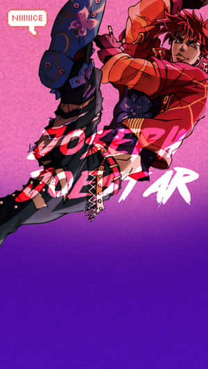 Joseph Joestar Striking A Confident Pose Wallpaper