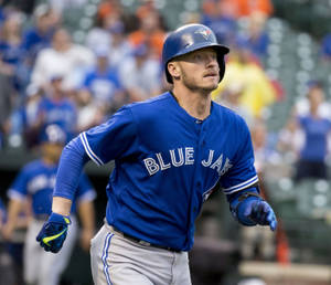 Josh Donaldson In Blue Jersey Wallpaper