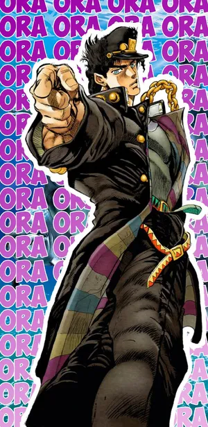 Jotaro Kujo - A Stand-out Adventurer Wallpaper