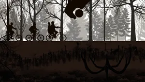 Joy's Shadow -- Reunited On The Road Of Hawkins. Wallpaper