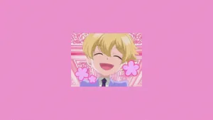 Joyful Anime Character Laughing Wallpaper