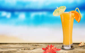 Juice With Orange Flavor Wallpaper