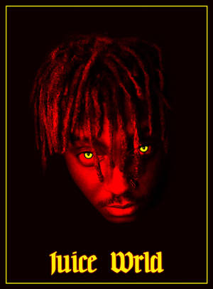 Juice Wrld 999 Red Portrait Wallpaper