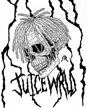 Juice Wrld 999 Skull Logo Wallpaper