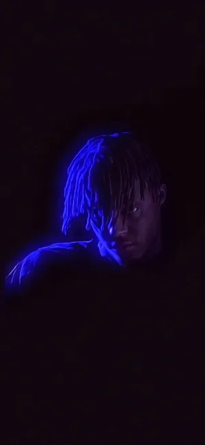 Juice Wrld In Darkness Phone Wallpaper