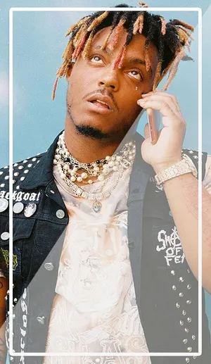 Juice Wrld Looking Up Phone Wallpaper