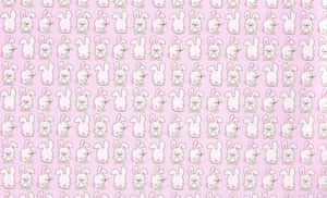 Jump For Joy With This Pink Bunny! Wallpaper