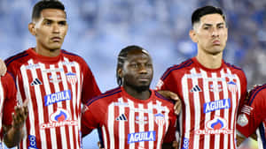 Junior F C Players Pregame Lineup Wallpaper