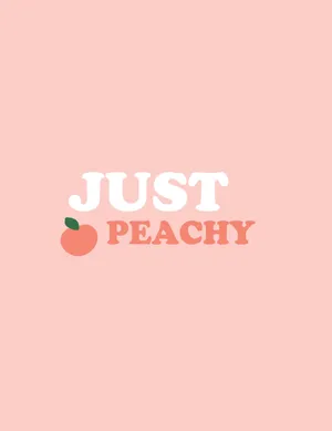 Just Peachy Peach Aesthetic Wallpaper