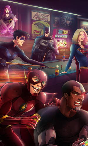 Justice League Dc Superhero Hangout Wallpaper