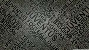Juventus Text Background Wallpaper
