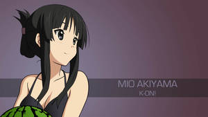 K-on Mio Akiyama In Purple Wallpaper